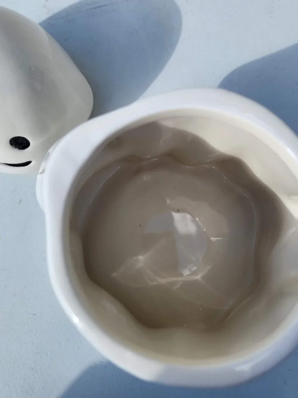 NEW Ceramic Ghost Cookie Jar Treat Food Storage Candy Kitchen Decor White Party